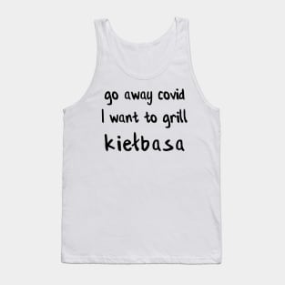 grill kiełbasa - Polish design against covid Tank Top